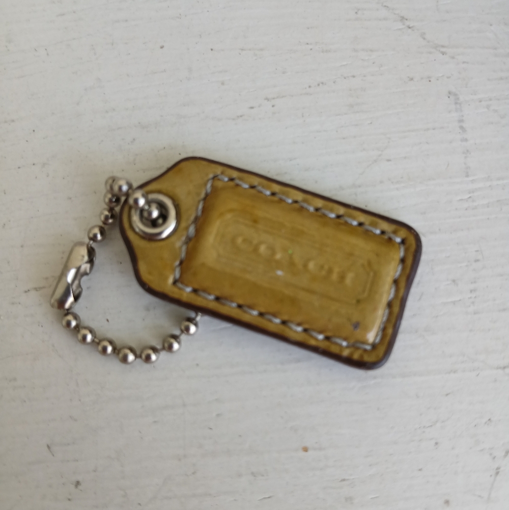 Coach Hang Tag Fob Keychain Charm Replacement